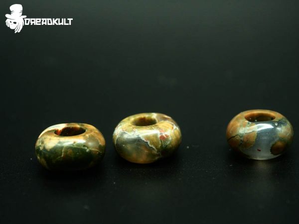 rhyolite jasper perlen , Dreadschmuck, dreadperlen, schmuck für dreadlocks, dreadlock schmuck, dreadperle,Handgefertigte Unikate , Fairy, Elfe, Mittelalterschmuck, Middleage, Fantasy, Bohemian, Cosplay, Gypsy, Hippie, Festival, gothic schmuck,